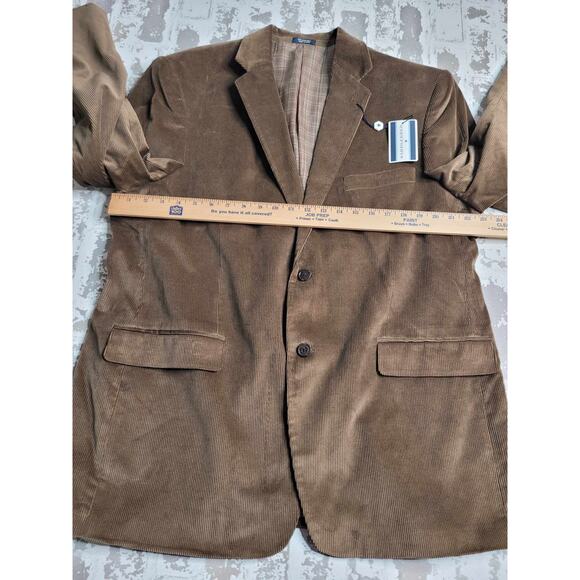 2637 NWT Saddlebred Brown Corduroy Jacket Men's 46R - Picture 4 of 6